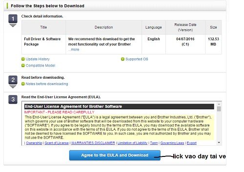 Tải xuống file cài đặt driver máy in Brother HL-1201