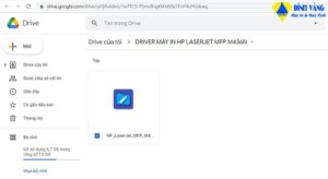 Tệp cài đặt driver cho máy in HP LaserJet MFP M436N đã tải về