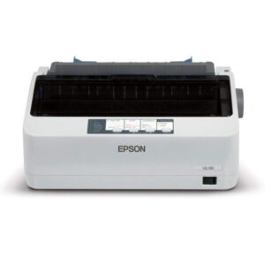 Chi tiết các cổng kết nối trên máy in Epson LQ310 bao gồm cổng cho dây tín hiệu USB