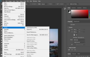 Xuất ảnh sau khi phóng to trong Photoshop