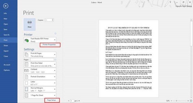 Xem trước bản in màu Excel trong Print Preview để kiểm tra bố cục và màu sắc