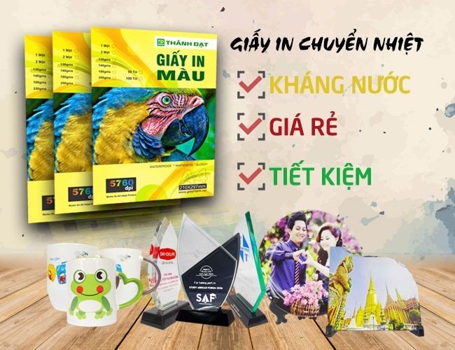Giấy in chuyển nhiệt chất lượng cao cho hình ảnh sắc nét