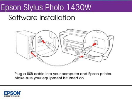 Chọn phương thức kết nối USB khi cài đặt driver máy in Epson 1430