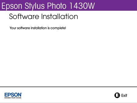 Nhắc nhở kết nối và bật nguồn máy in Epson 1430 trong quá trình cài driver