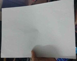 Minh họa sự cố máy in Brother in ra giấy trắng hoàn toàn không có chữ
