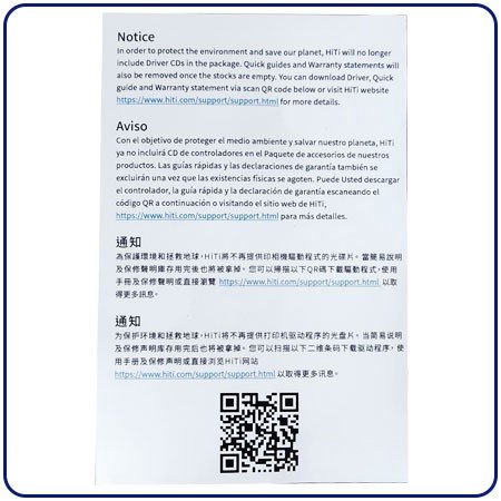 Hướng dẫn sử dụng và linh kiện đi kèm máy in thẻ nhựa HiTi CS200e