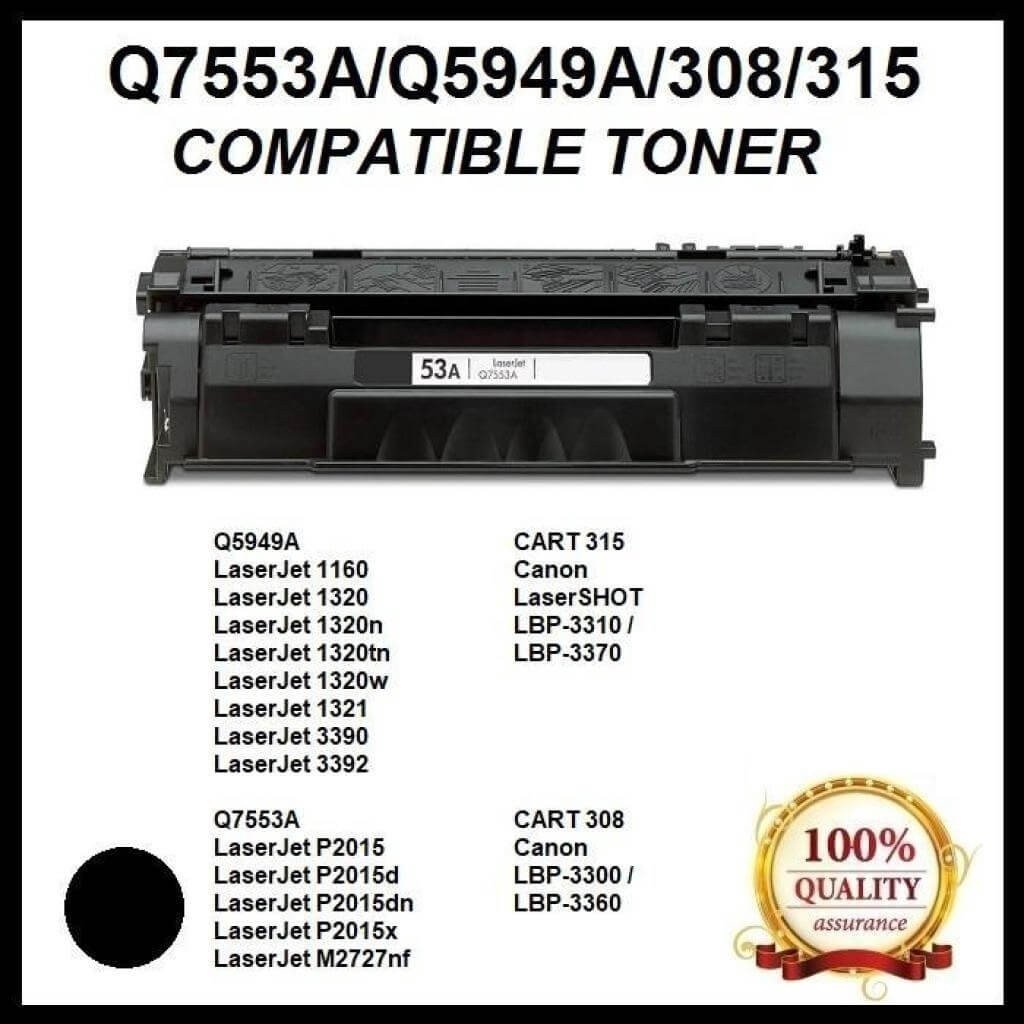 Hình ảnh chi tiết hộp mực máy in 49A và 53A phổ biến