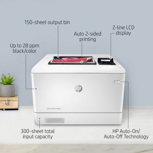 Máy in laser màu HP M454DN có tính năng in 2 mặt tự động