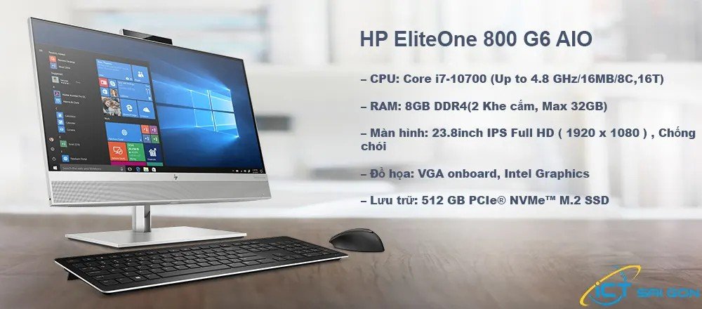 Máy tính HP EliteOne 800 G6 AIO cao cấp và mạnh mẽ