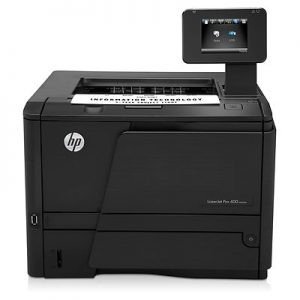 Màn hình hiển thị 2 dòng và bảng điều khiển trên máy in HP LaserJet Pro M401D