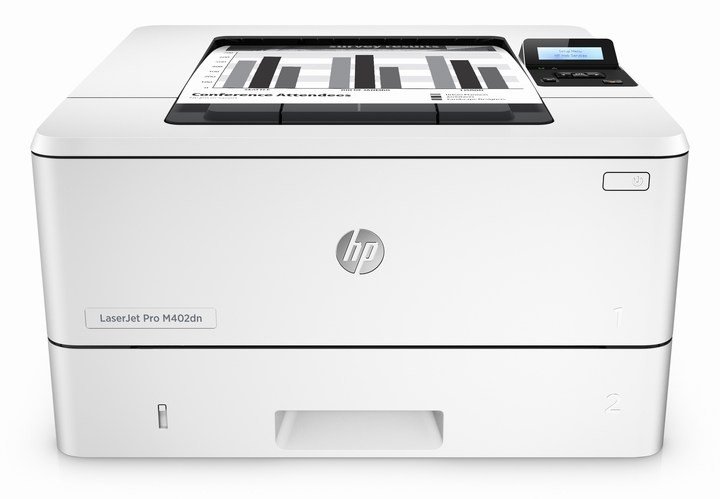 Máy in HP LaserJet Pro M402dn đen trắng, thiết kế nhỏ gọn cho văn phòng