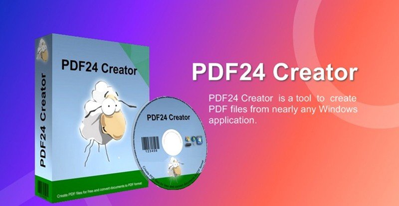 Giao diện phần mềm PDF24 Creator cung cấp nhiều công cụ xử lý PDF