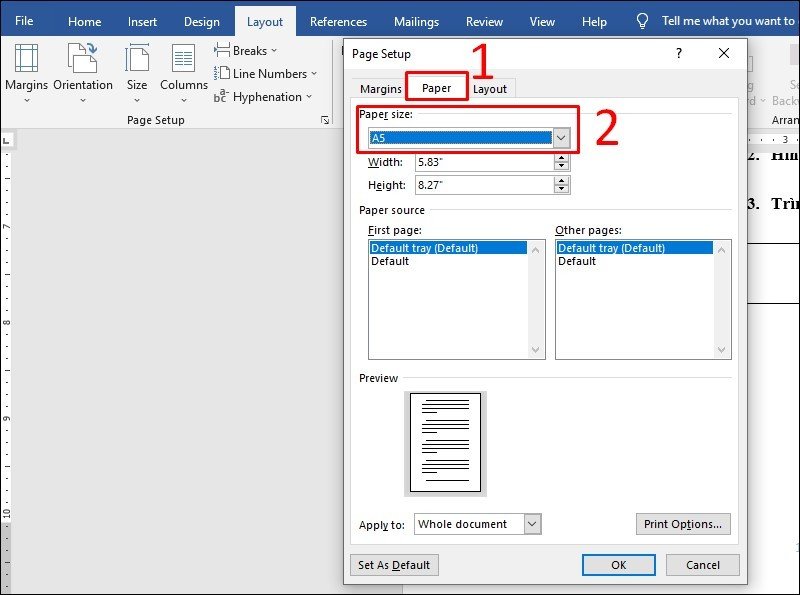 cách in giấy a4 trên máy tính
