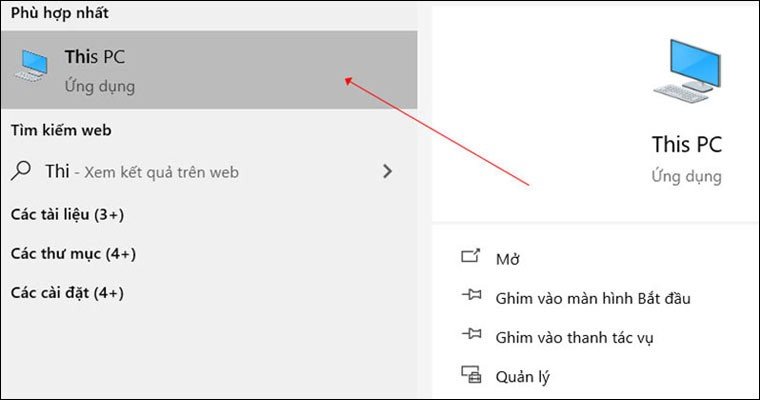 Nhấp chuột phải vào This PC hoặc My Computer để xem thuộc tính hệ thống