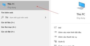 Nhấp chuột phải vào biểu tượng This PC để xem thuộc tính hệ thống