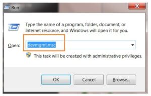 Mở Device Manager bằng lệnh devmgmt.msc
