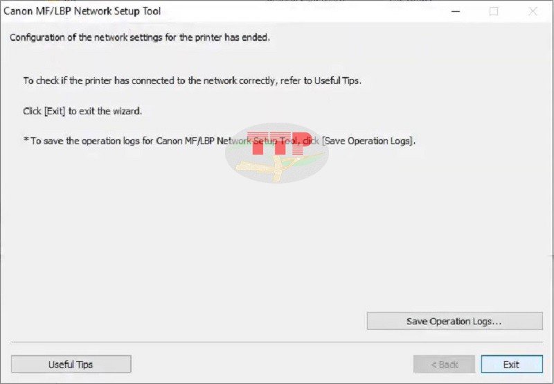 Hoàn tất kết nối WiFi cho máy in Canon LBP 6030W và rút cáp USB