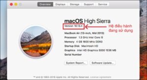 Xem phiên bản macOS để chọn đúng trình điều khiển máy in Brother MFC L2700DW
