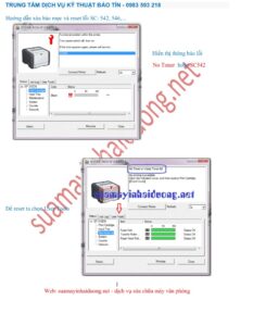 Giao diện User Tools trên máy in Ricoh để khắc phục lỗi đèn đỏ