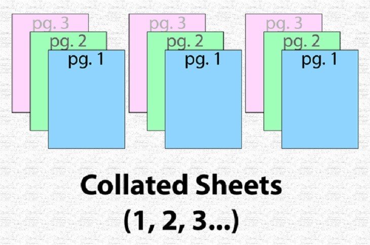 Giải thích tùy chọn gom bản in Collated trong in ấn