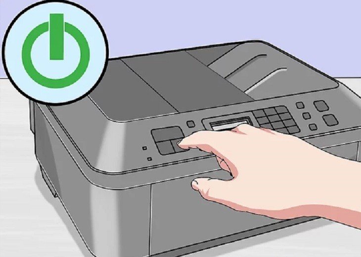 Không tắt máy in đột ngột sau khi in xong