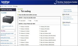 Hướng dẫn tìm và tải driver máy in từ website nhà sản xuất để cài đặt
