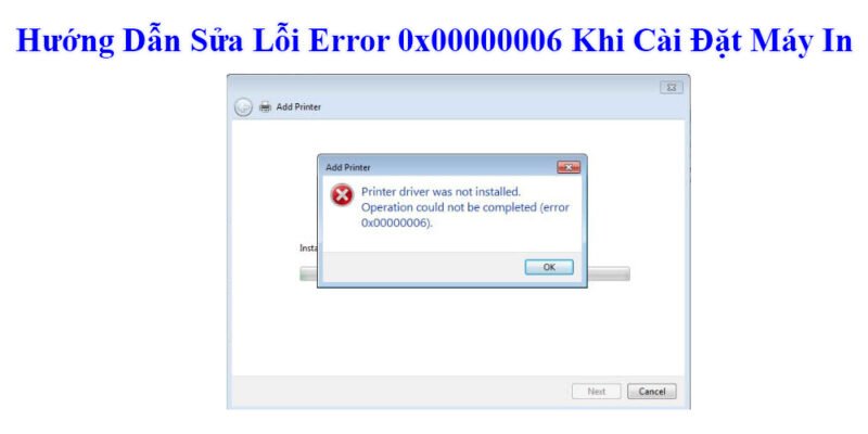 Hướng dẫn sửa lỗi máy in Canon 2900 báo could not print