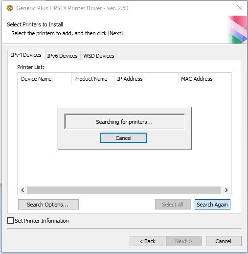 Driver đang tìm kiếm máy in Canon LBP 8780X trên mạng