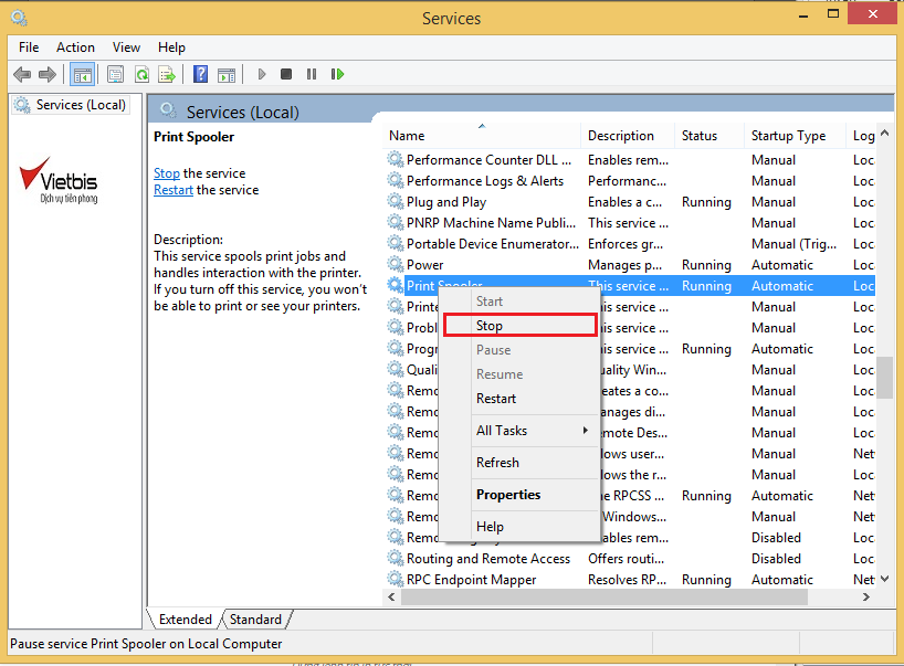 Hướng dẫn hủy lệnh in trên máy in HP
