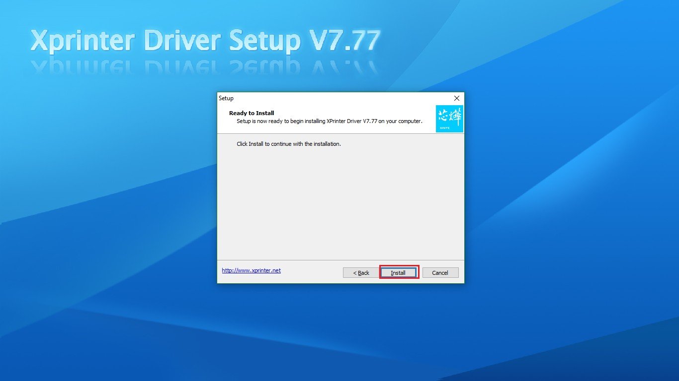 Sẵn sàng tiến hành cài đặt driver cho máy in Q200