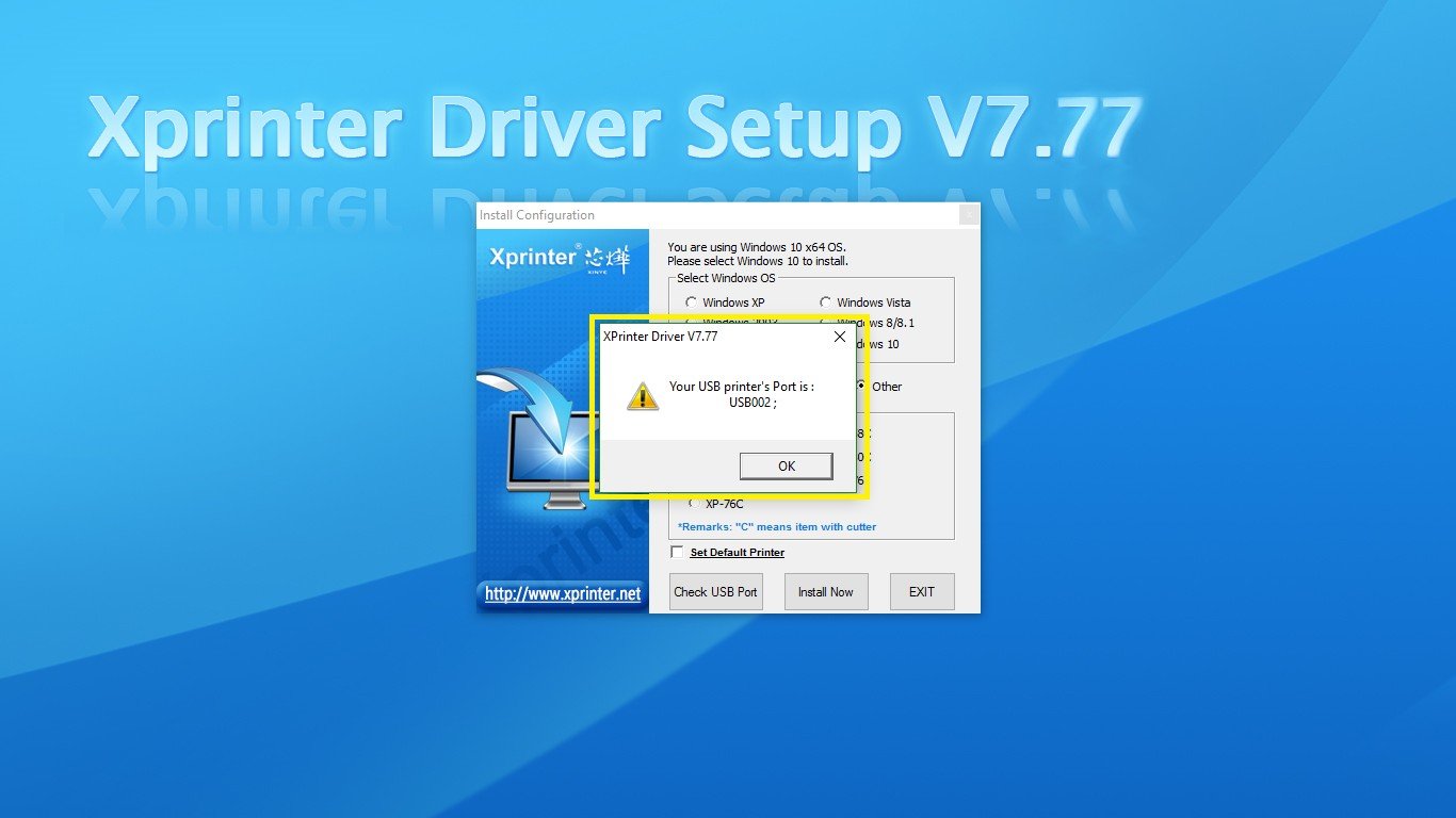 Kiểm tra cổng kết nối USB của máy in Xprinter Q200