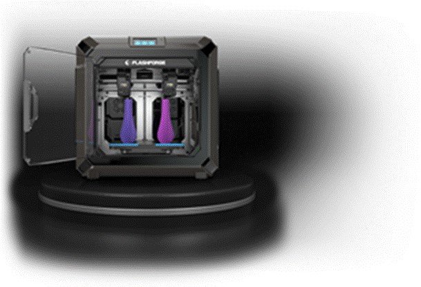 Máy in 3D Creator 3 Pro FlashForge hiển thị khả năng in hai màu đồng thời