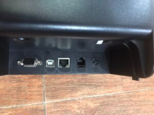 Máy in hóa đơn Antech AP250USE màu đen với thiết kế nhỏ gọn và hiện đại