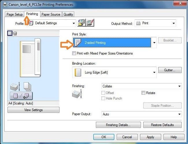 Cấu hình in 2 mặt trên máy in trong hệ điều hành Windows qua Printer Properties