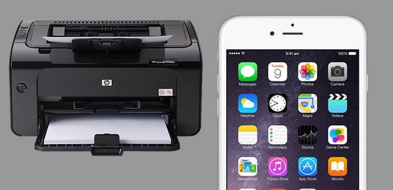 Minh họa cách in ảnh từ iPhone trực tiếp tới máy in tiện lợi