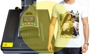 Giấy in chuyển nhiệt và vải chuẩn bị ép nhiệt