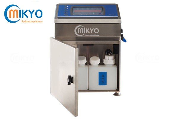 Hình ảnh tổng thể máy in phun liên tục K7650XD trên dây chuyền