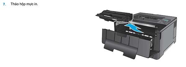 Quy trình xử lý giấy bị kẹt ở khay 3 của máy in laser HP 706N