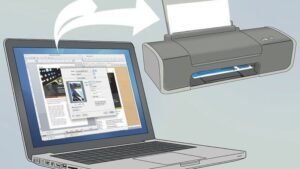 Hình ảnh minh họa máy in kết nối wifi tiện lợi trong văn phòng hiện đại