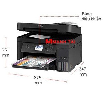 Kích thước nhỏ gọn của máy in Epson L6170 phù hợp không gian văn phòng