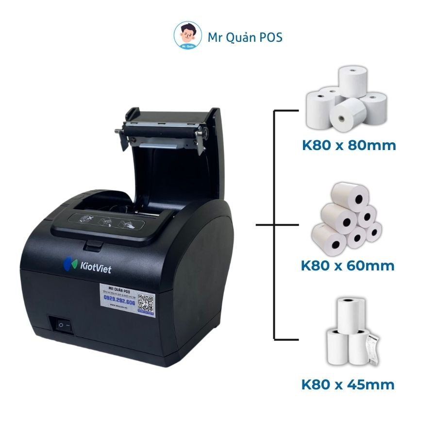 Minh họa khổ giấy in K80 sử dụng cho máy in KPOS Zy307