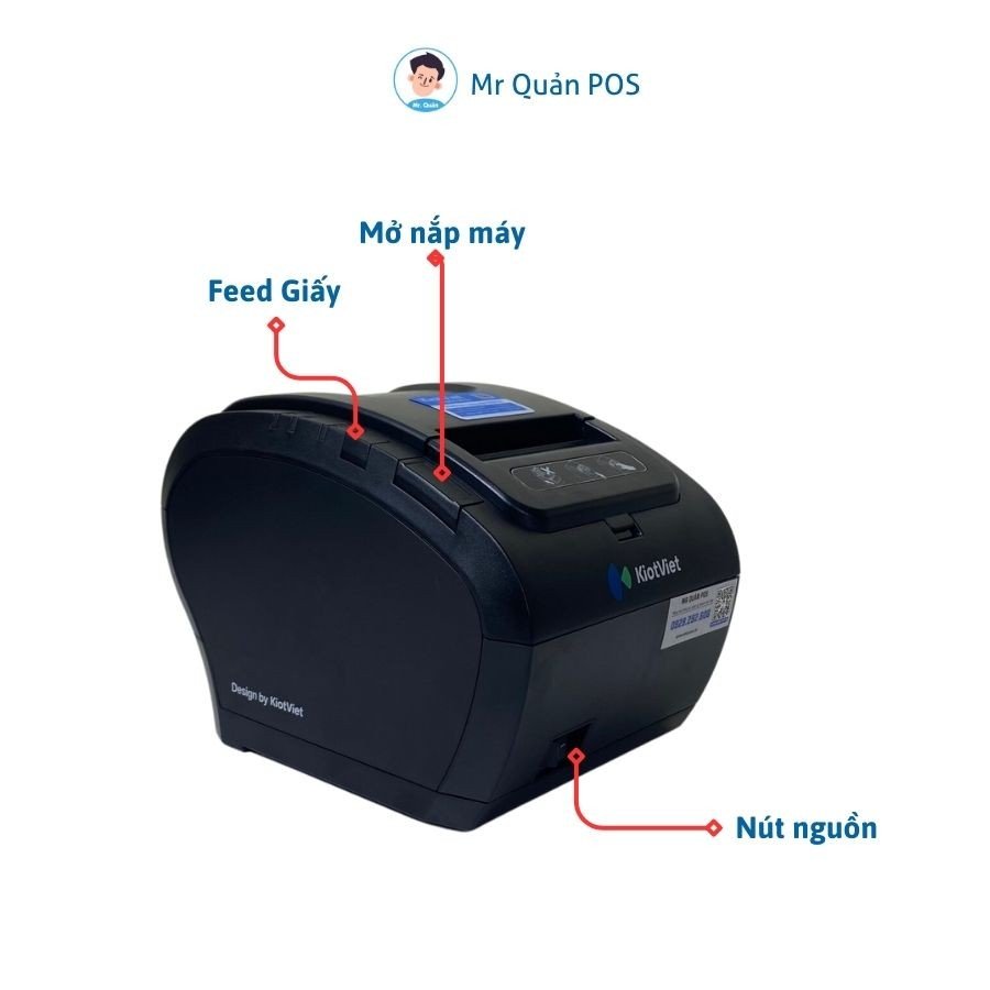 Thiết kế hiện đại của máy in hóa đơn KPOS Zy307 phù hợp không gian bán hàng