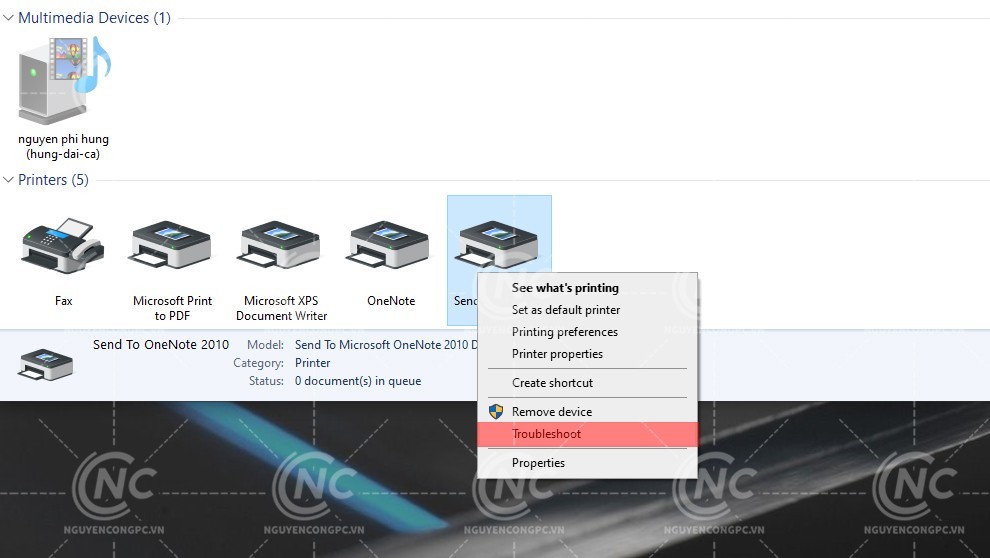 Các bước xử lý lỗi không cài được driver máy in trên Win 10