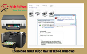 Hướng dẫn chi tiết sửa lỗi không share được máy in trong Win 10 với các bước cấu hình Sharing Options trực quan