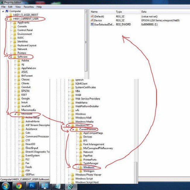 Cửa sổ cấp quyền truy cập cho khóa Registry Windows