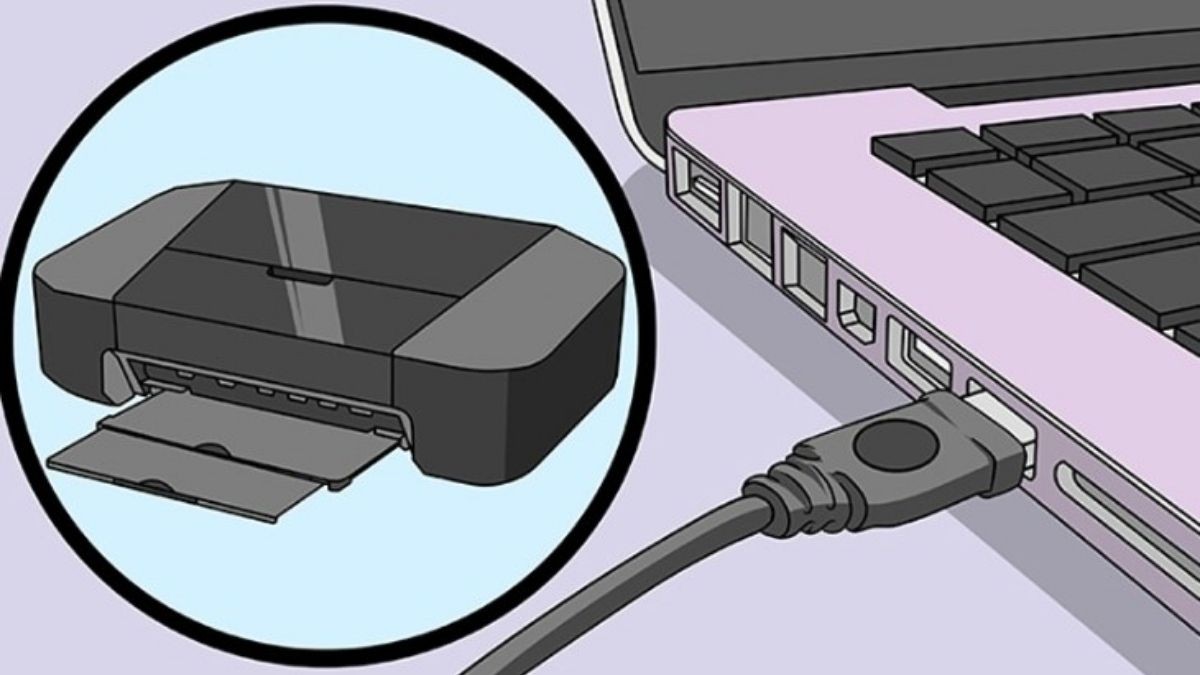 Kiểm tra dây cáp kết nối USB giữa máy in Brother và máy tính