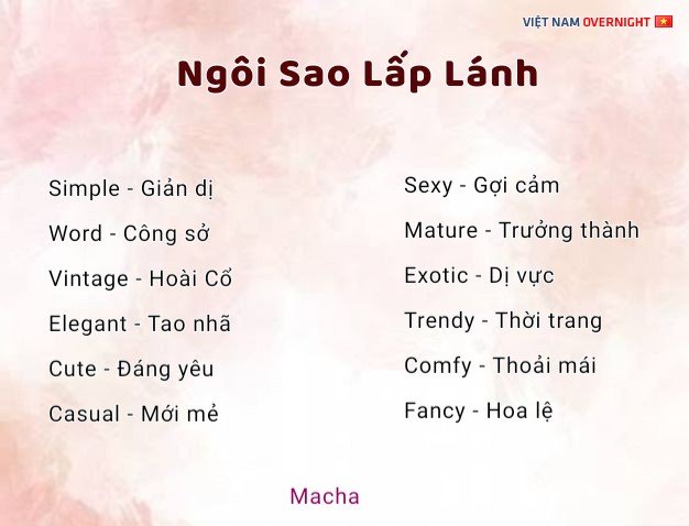 Các thẻ (tags) trang phục quan trọng trong game Ngôi Sao Lấp Lánh hiển thị trên Flipped in Love