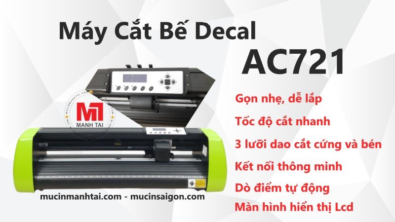 Đánh giá máy cắt và bế decal AC721 chính hãng