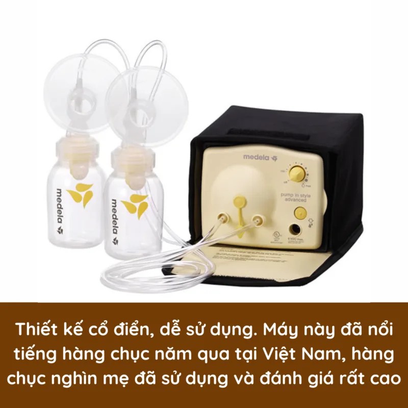 Bộ phụ kiện tiêu chuẩn của máy hút sữa Medela Pump In Style Advanced