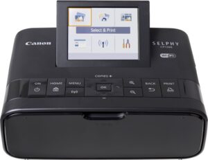 Thiết kế nhỏ gọn của máy in ảnh Canon Selphy CP1300 màu đen